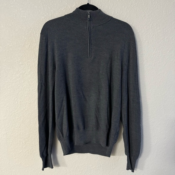 Brooks Brothers Other - Brooks Brothers Brookstech Merino 100% Merino Wool 1/4 Zip Pull Over Sweater L